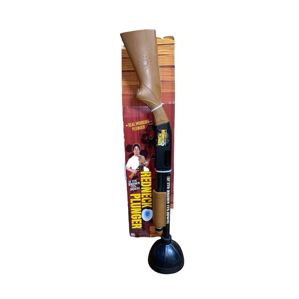 Redneck Plunger Shotgun 'Real Working Plunger' With Shooting Sound Novelty Gift
